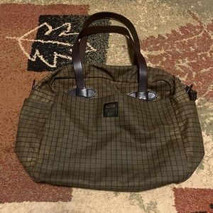 Filson TIN CLOTH Tote Bag with Zipper ~ Flyway Green ~ Limited Edition ~ PATINA